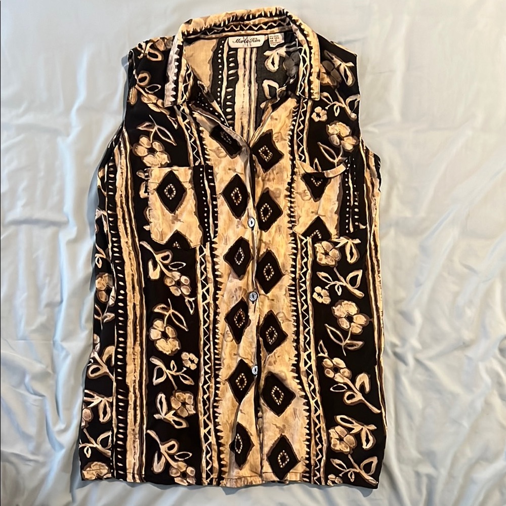 💜3 for $30 Sale/Marla & Kim Vintage Floral Tunic Top